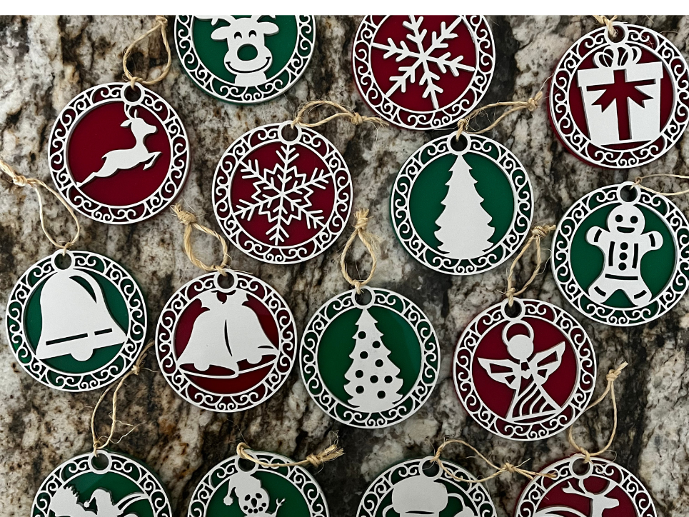 Christmas Ornaments Display