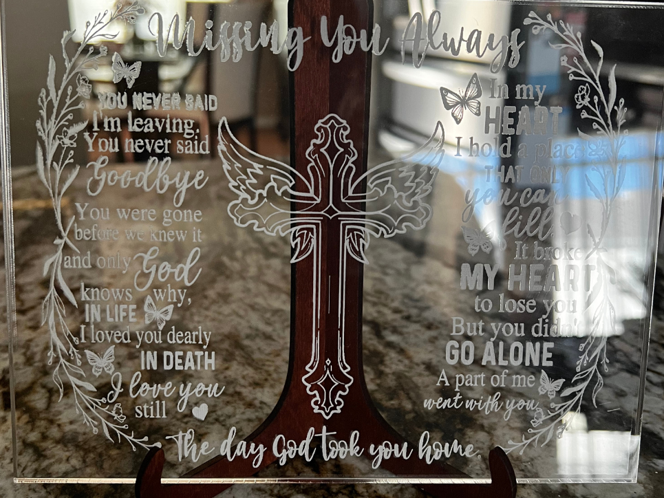 Memorial Plaque - Missing you always