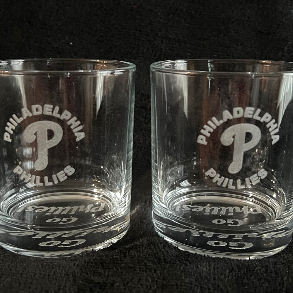 Phillies Whiskey Glasses